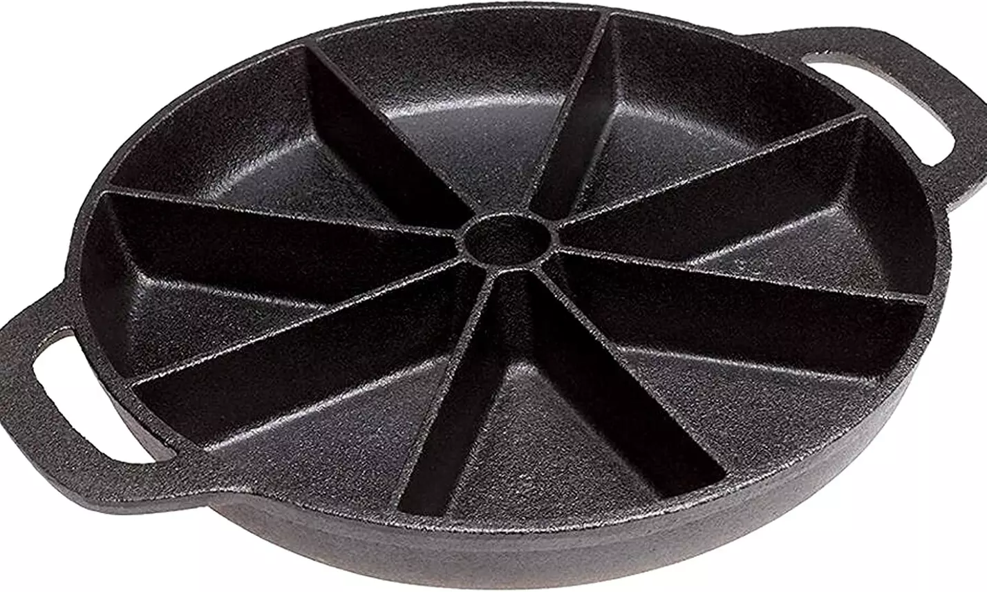 Pre-seasoned Cast Iron Wedge Cornbread Skillet - Primary Image