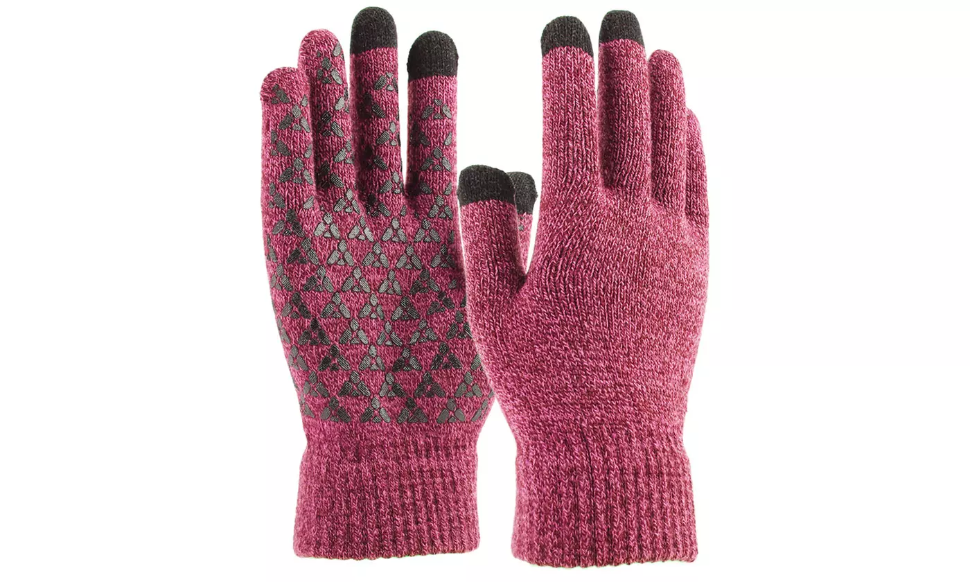 Men's Touchscreen Winter Knit Gloves 