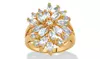Marquise-Cut Crystal 18k Gold-Plated Ring MADE WITH SWAROVSKI ELEMENTS