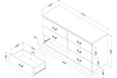 Gloria 6-Drawer Double Dresser, Gray Maple - Second Medium