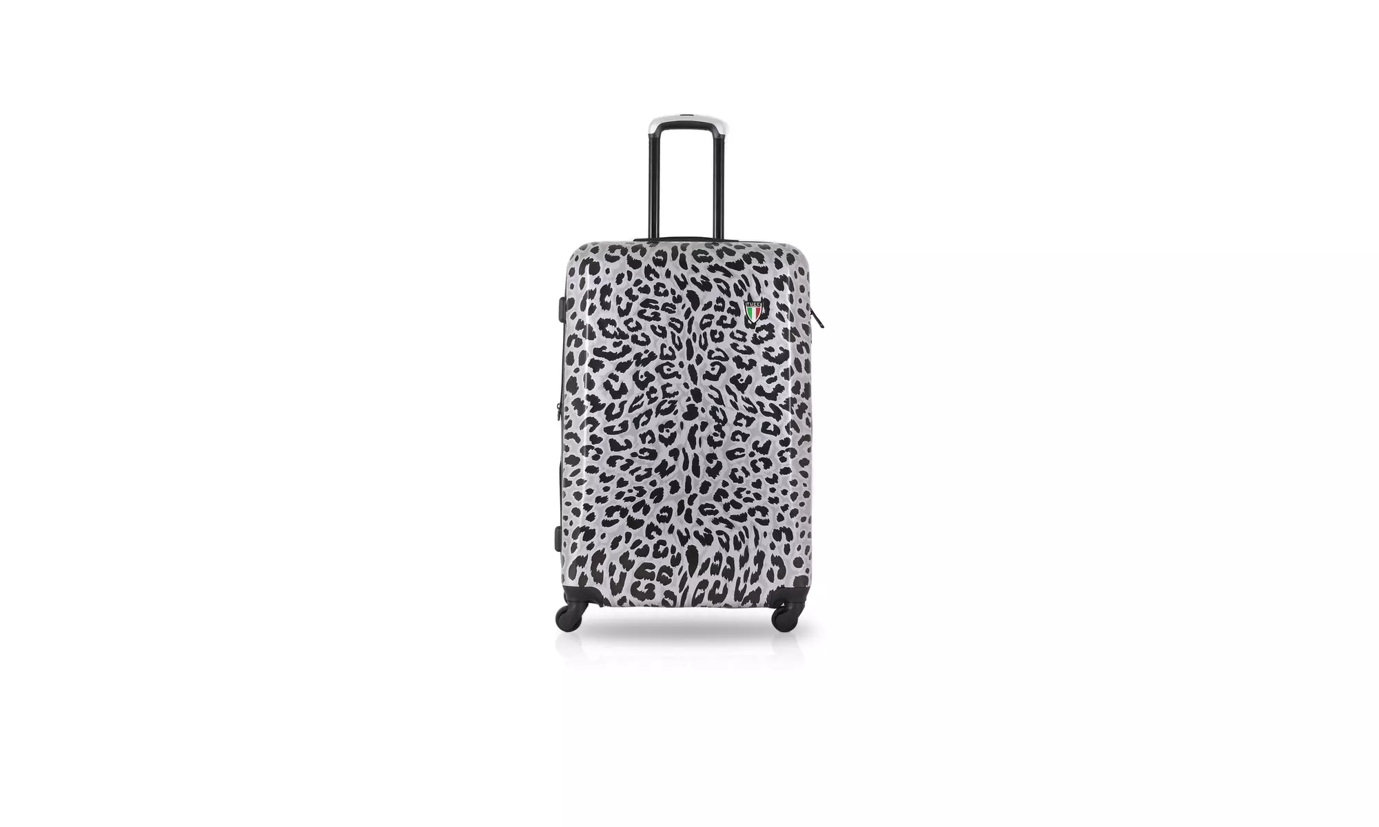 TUCCI Italy WINTER LEOPARD 20" Spinner Carry On Travel Suitcase - Primary Image