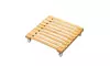 Bamboo Movable Plant Pot Trolley Tray Square Universal Wheel Potted Chassis Base
