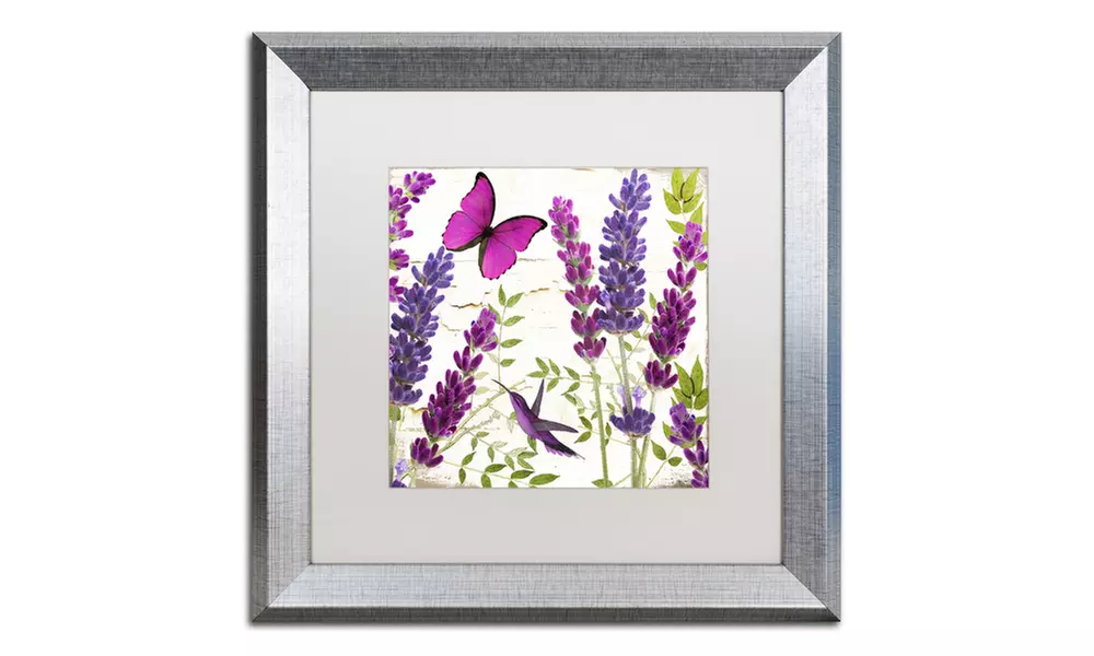 Color Bakery 'Lavender II' Matted Silver Framed Art - Second Medium