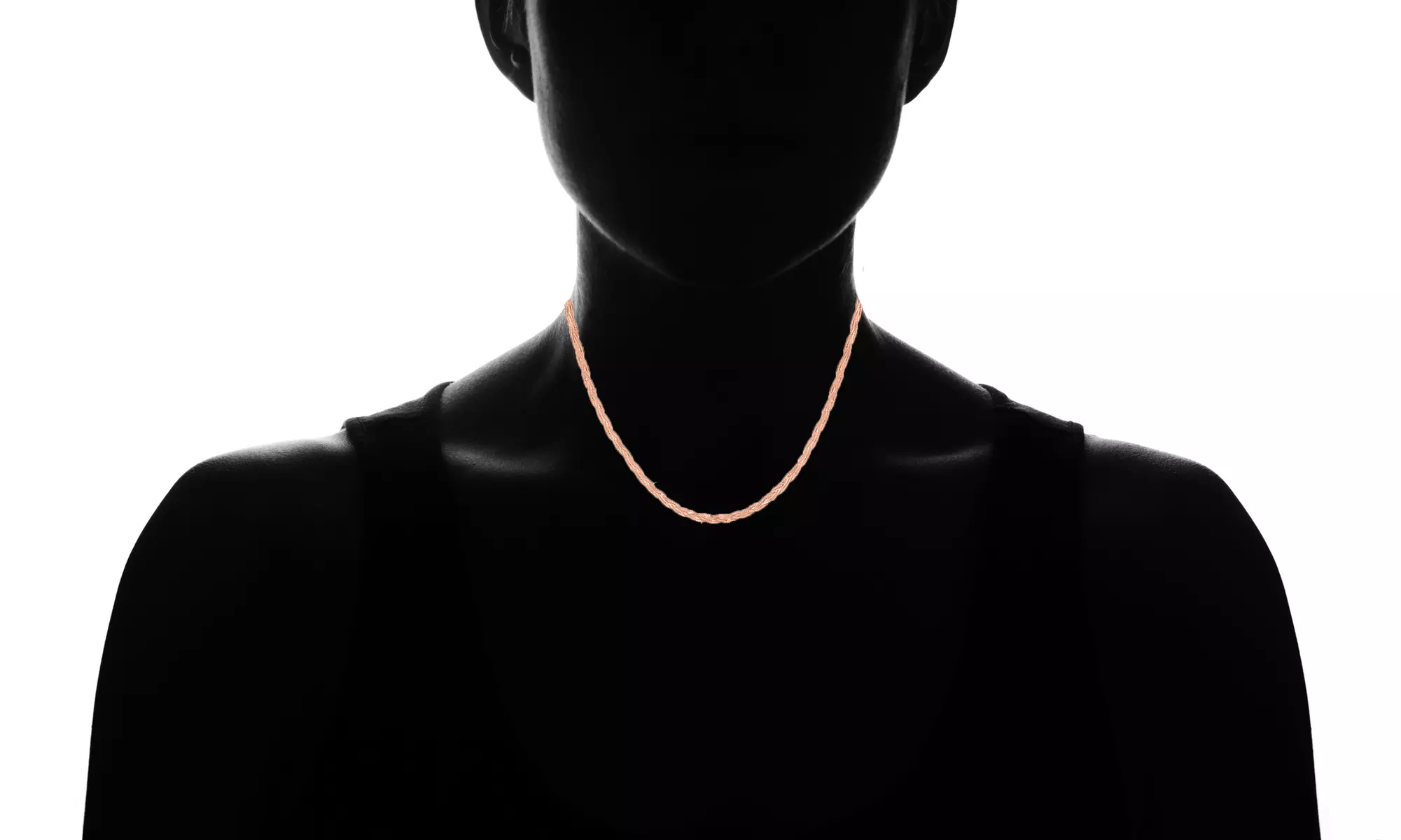 Italian Sterling Silver Braided Herringbone Necklace