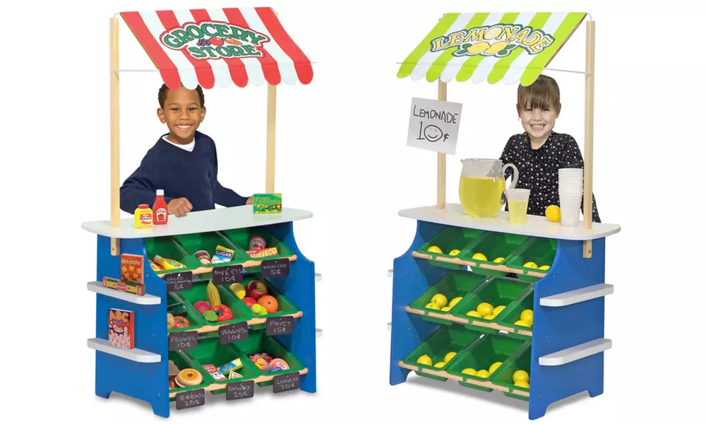 Melissa & Doug Wooden Grocery Store and Lemonade Stand - Primary Image