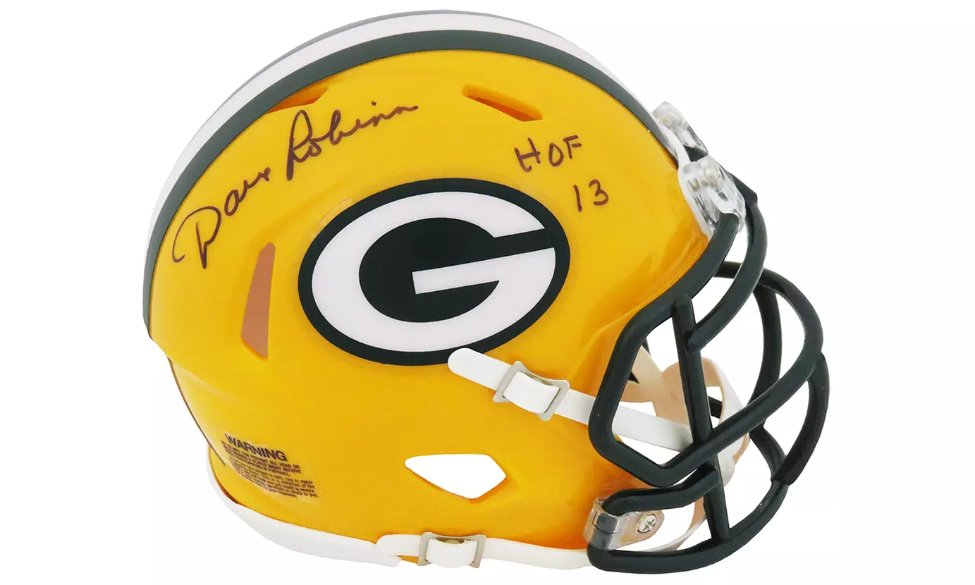 Dave Robinson Signed Green Bay Packers Riddell Speed Mini Helmet w/HOF'13 - Primary Image