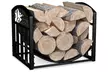Home-Complete Firewood Rack Holder with Decorative Scroll Design - Second Medium