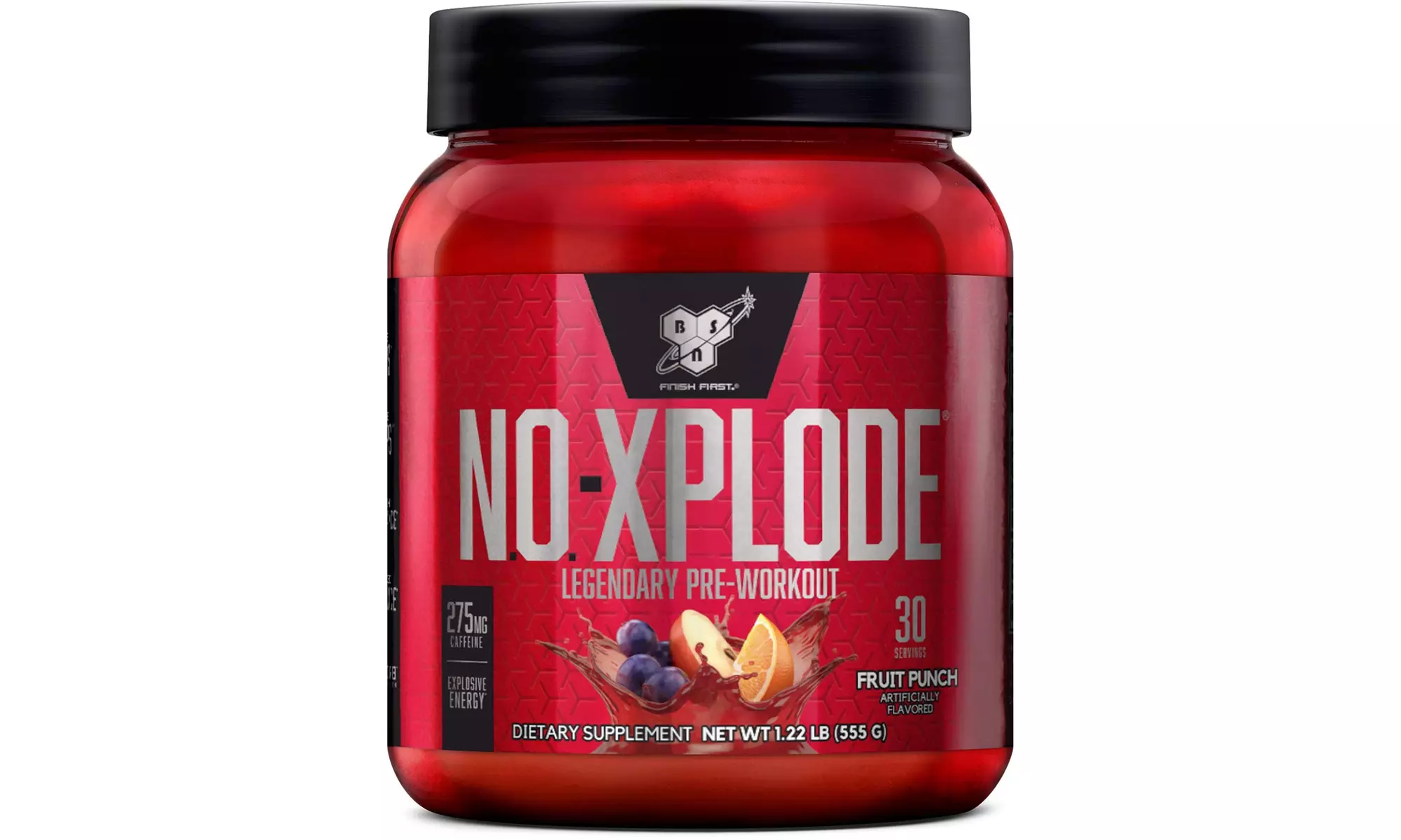 BSN N.O.-XPLODE Pre-Workout Supplement with Creatine, Fruit Punch, 1.22lb - Primary Image