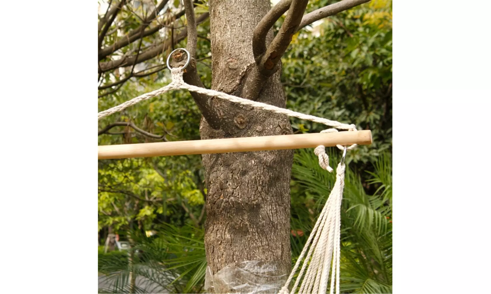 Hammock Cotton Swing Camping Hanging Rope New Chair Wooden - Second Medium