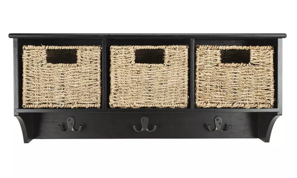 safavieh Brand New Finley Hanging 3 Basket Wall Rack - Primary Image