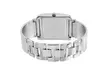 Journee Collection Rhinestone Square Face Link Watch - Second Medium