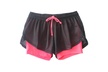 Women's Double-Layer Yoga Shorts Drawstring Fake Two-Piece Running Shorts - Second Medium