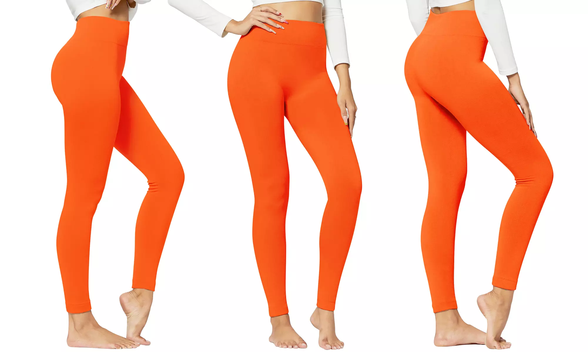 Women's High Waist Leggings Full Length Elastic Tummy Control Pants
