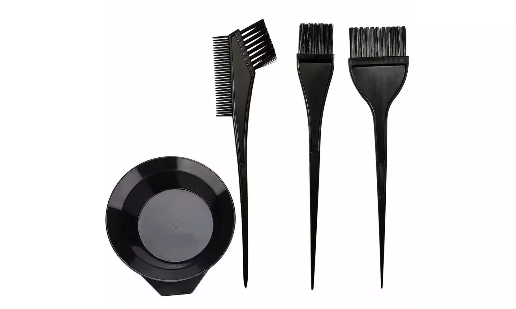 Hair Dye Color Brush and Bowl Set, 4Pcs Color Bowl Brushes Tool Mixing Bowl - Primary Image