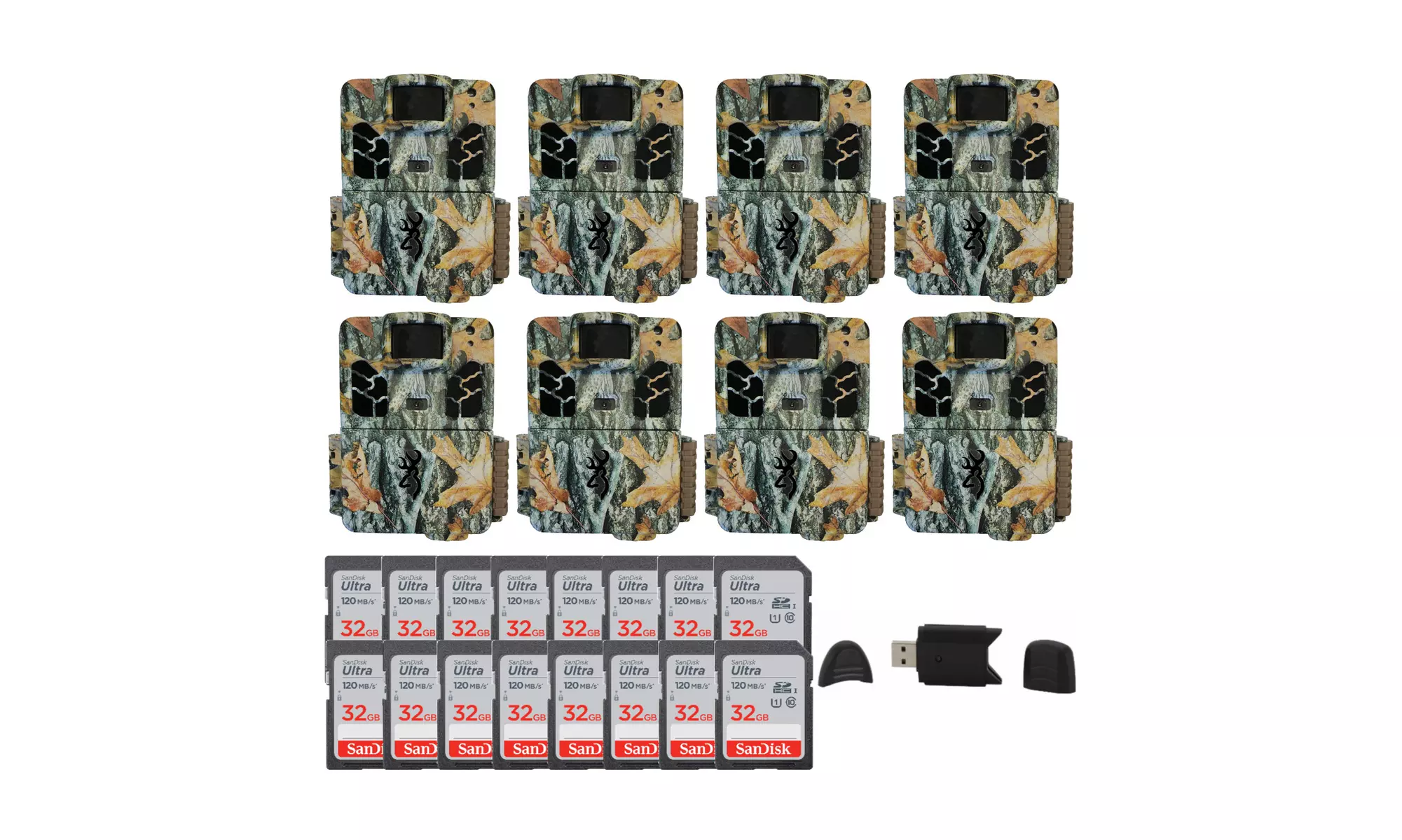 Browning Trail Cameras Strike Force Extreme 16MP Game Camera (8-Pack) Bundle - Primary Image