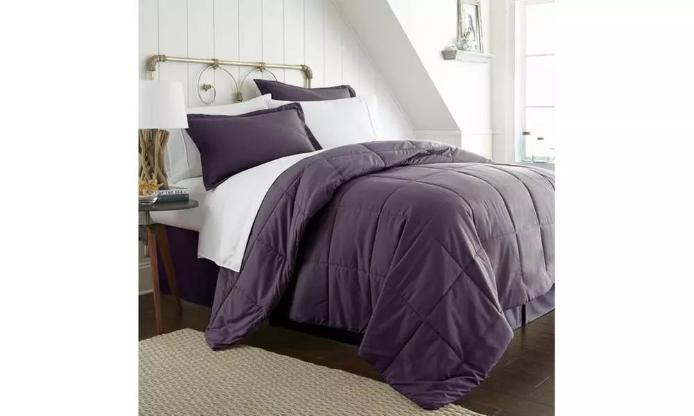 Merit Linens Premium 8 Piece Bed In A Bag - Twin, Aqua - Second Medium