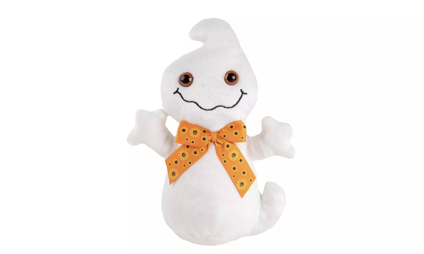 Cute Ghost Plush Toy Kids Soft Stuffed Toy Halloween Trick or Treat Gifts, White - Primary Image