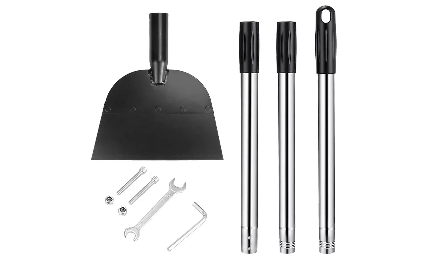 iMounTEK 54" Flat Snow Shovel & Ice Scraper with Manganese Steel Ice Chopper