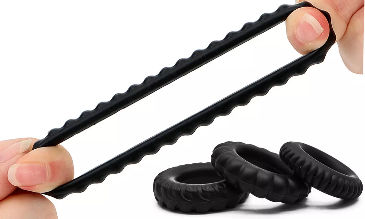 Silicone Penis Ring Set for Couples Sex C-Rings Set Sex Toy 
