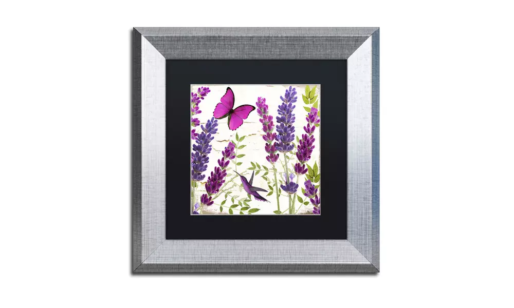Color Bakery 'Lavender II' Matted Silver Framed Art - Primary Image