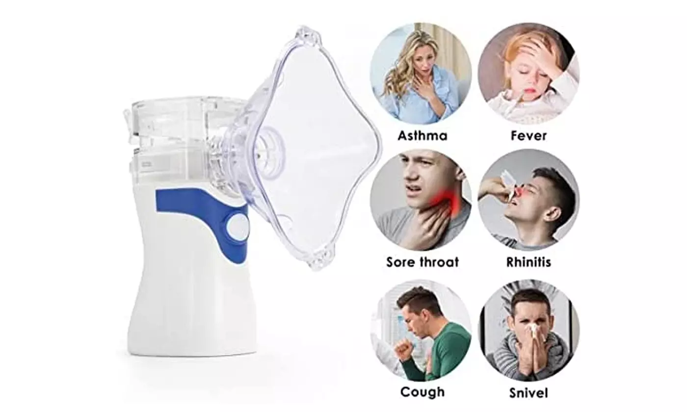 Portable Nebulizer Handheld Ultrasonic Inhaler Tiny Mist for Adult Kids