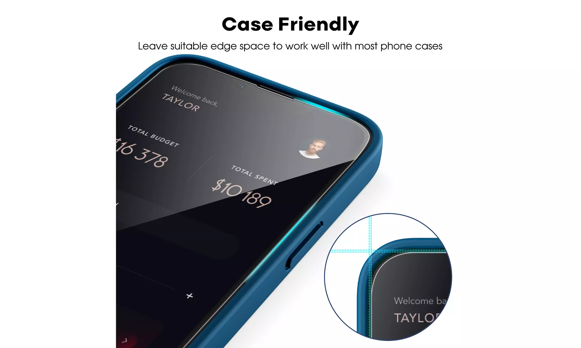 Tempered Glass Screen Protector for iPhone 12/13, Pro, Pro Max, Full Coverage