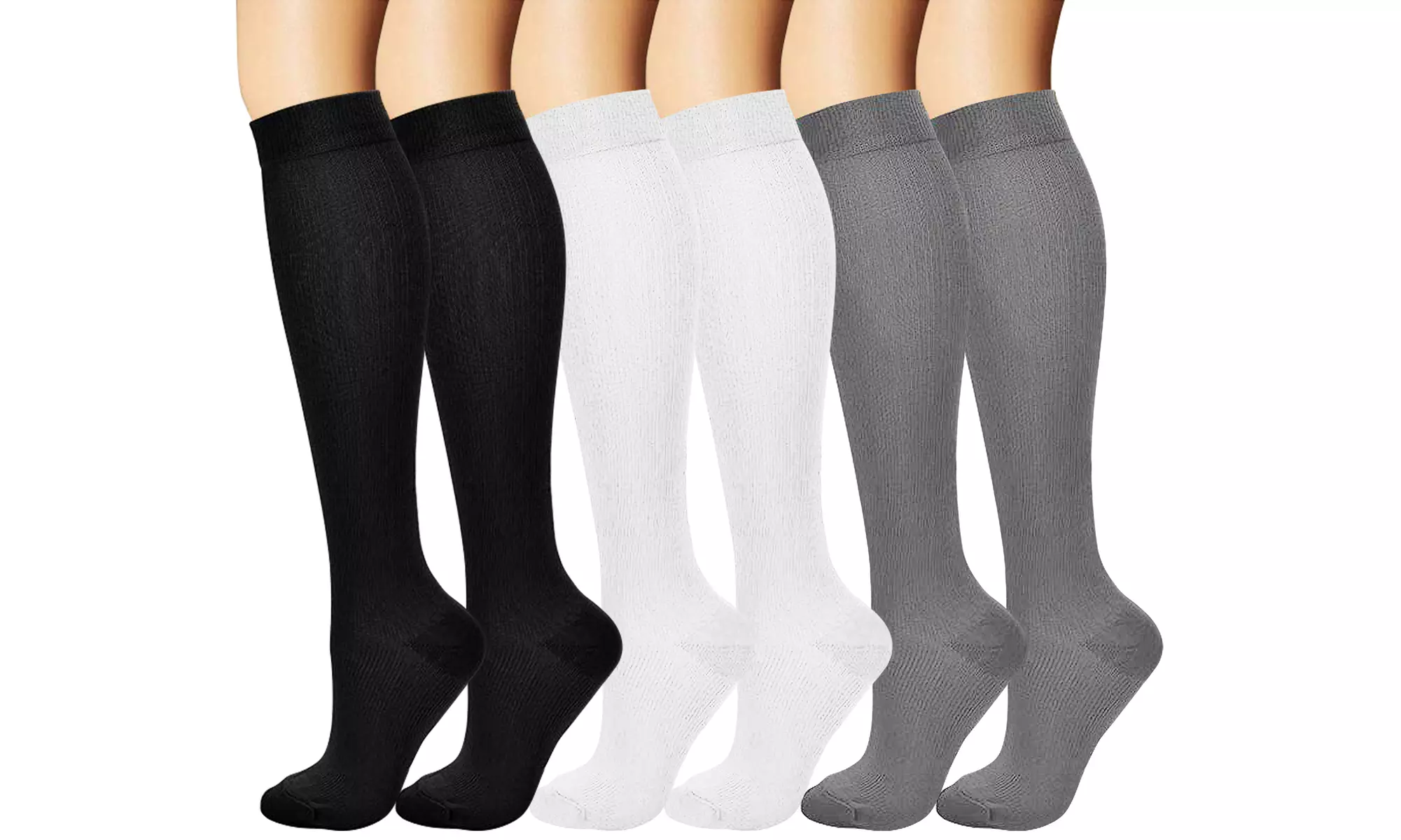 Xfit Professional Therapeutic-Pain Relief Compression Socks  (6-Pack) - Primary Image