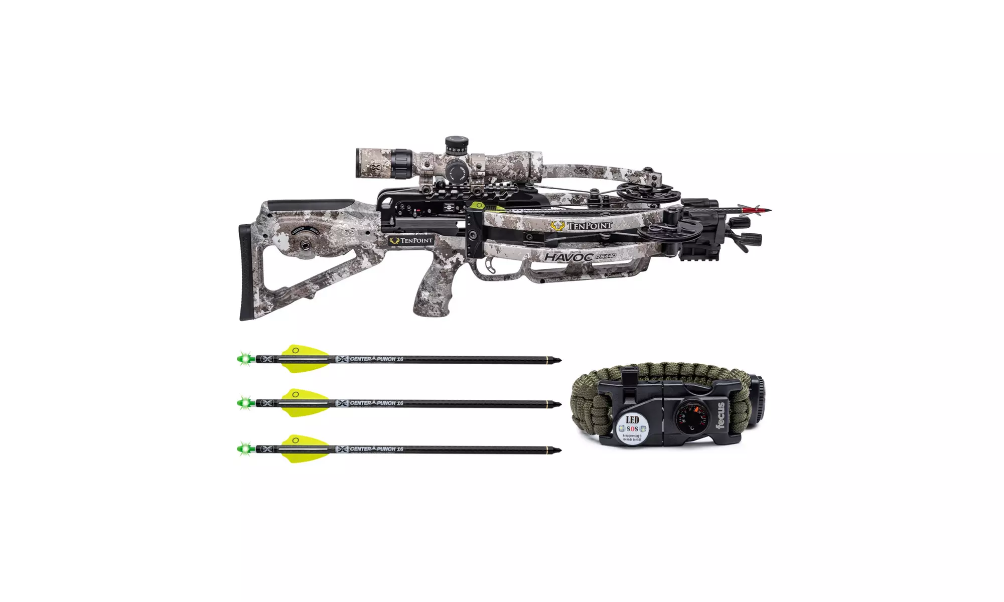 TenPoint Havoc RS440 440 FPS ACUslide Crossbow Package with Arrows Bundle - Primary Image