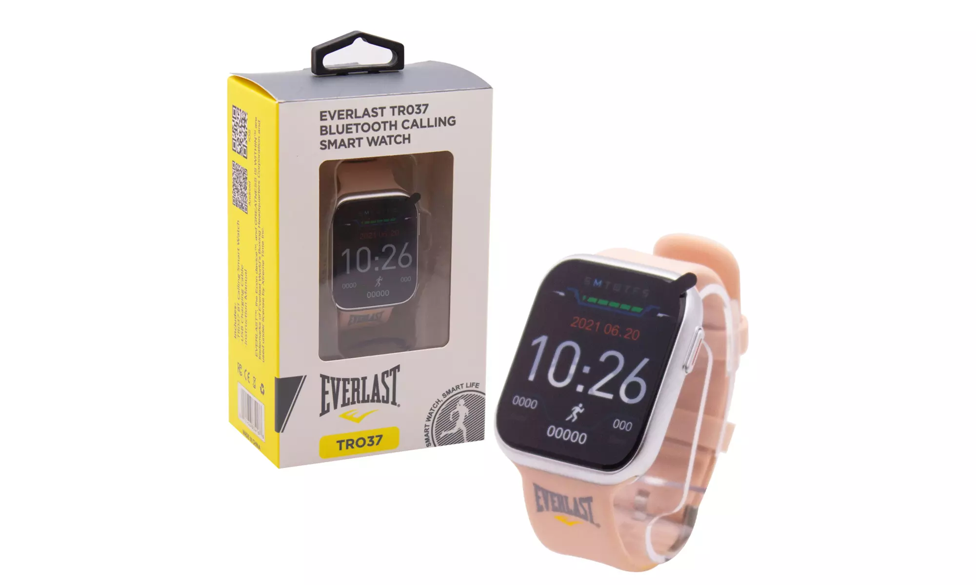 Everlast Smartwatch Fitness Activity Tracker Heart Rate W/ Phone Calling - Second Medium