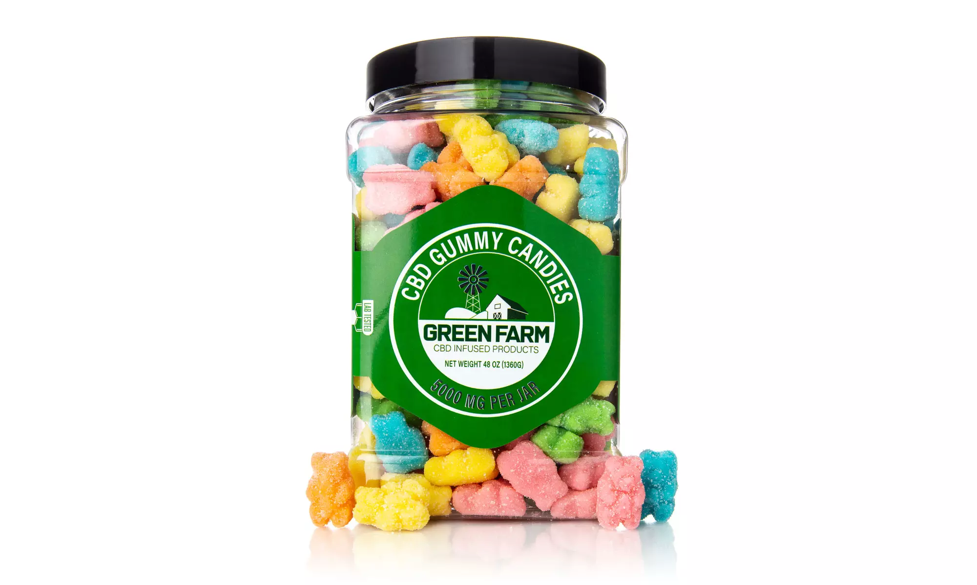 Tasty Organic CBD Infused Gummies from Green Farm CBD (500MG-5000MG)