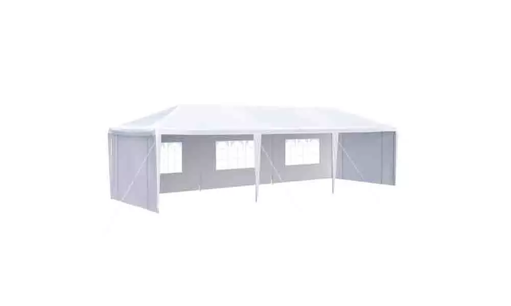 10 x 30 FT Garden Party Event Tent for Gatheration, Outdoor Gazebo Capony - Primary Image