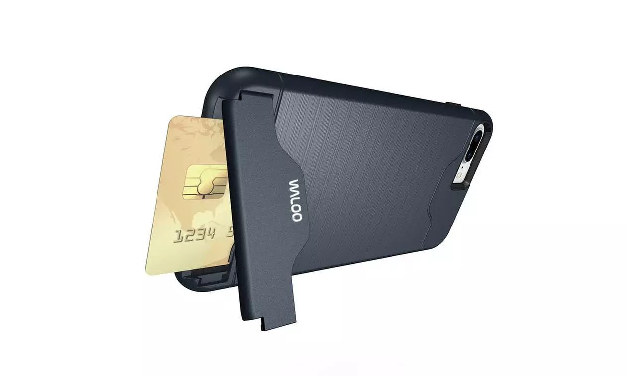 Waloo Brushed Kickstand Case for iPhones 