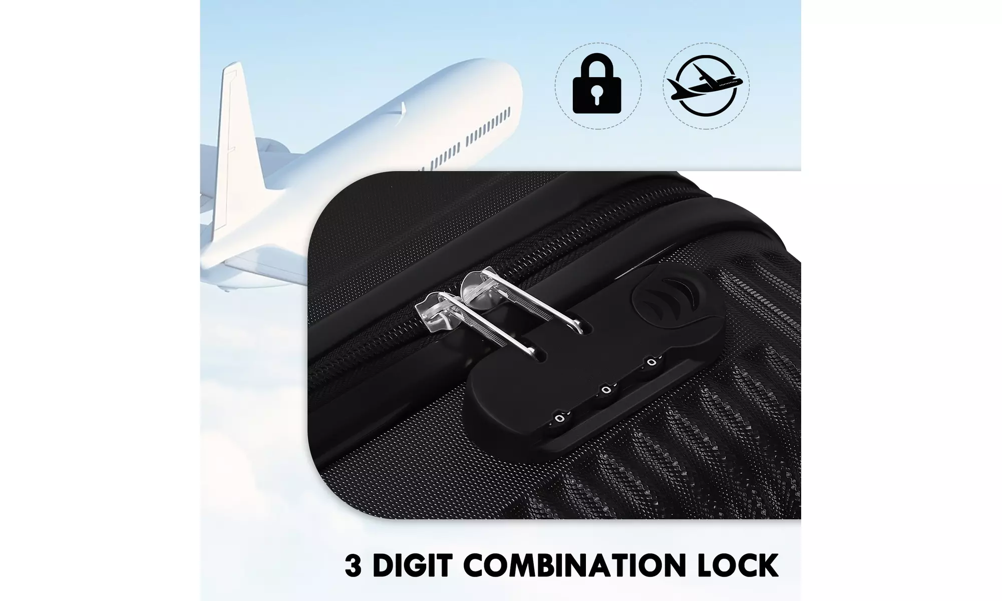 Dual Spinner Hard-Sided Carry-On Two-Piece Luggage Set