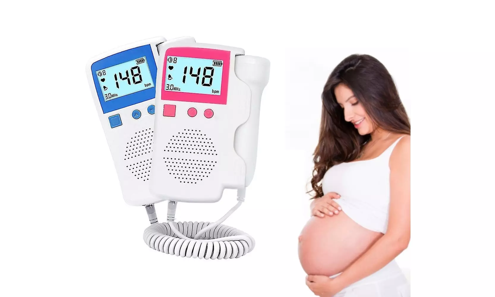 Baby Heart Beat Tracker Fetal Doppler For Pregnancy  - Primary Image