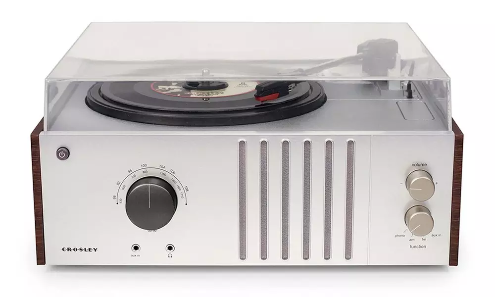 Crosley CR6017A-MA Player Turntable with AM/FM Radio Aux-In Mahogany Refurbished - Second Medium