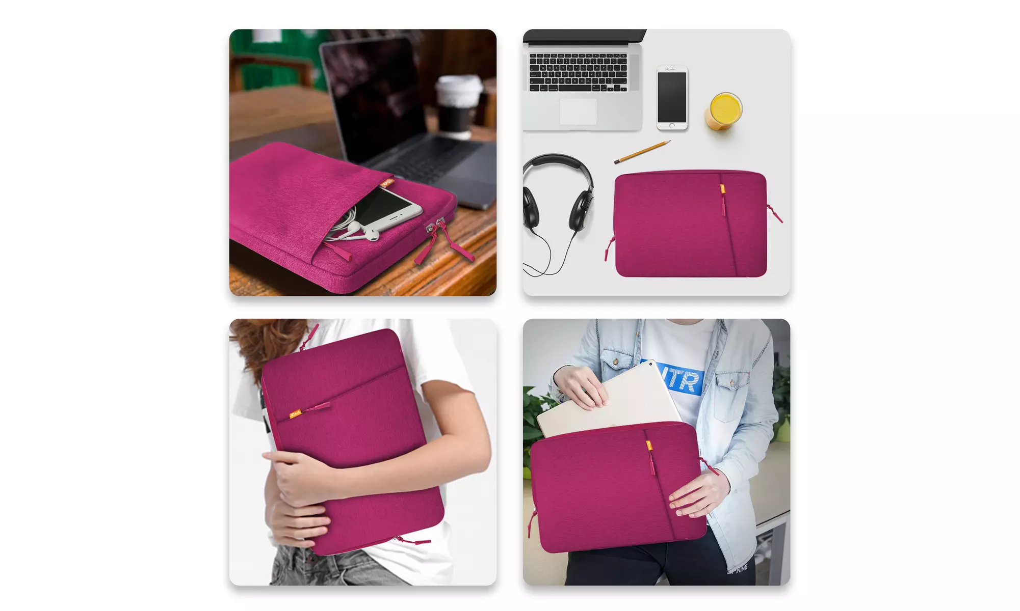 JETech Laptop Sleeve for 11.2/13.3/15.4-Inch Notebook, Tablet, or iPad