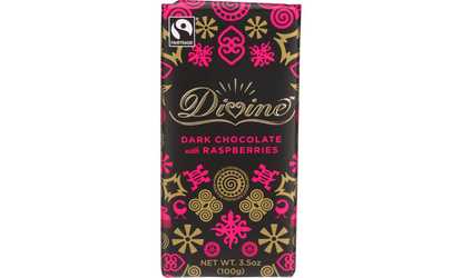 Dark Chocolate with Raspberry Bars ( 10 - 3.5 oz bars )