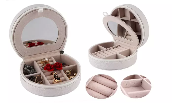 Mini Portable Travel Jewelry Box & Jewelry Organizer 