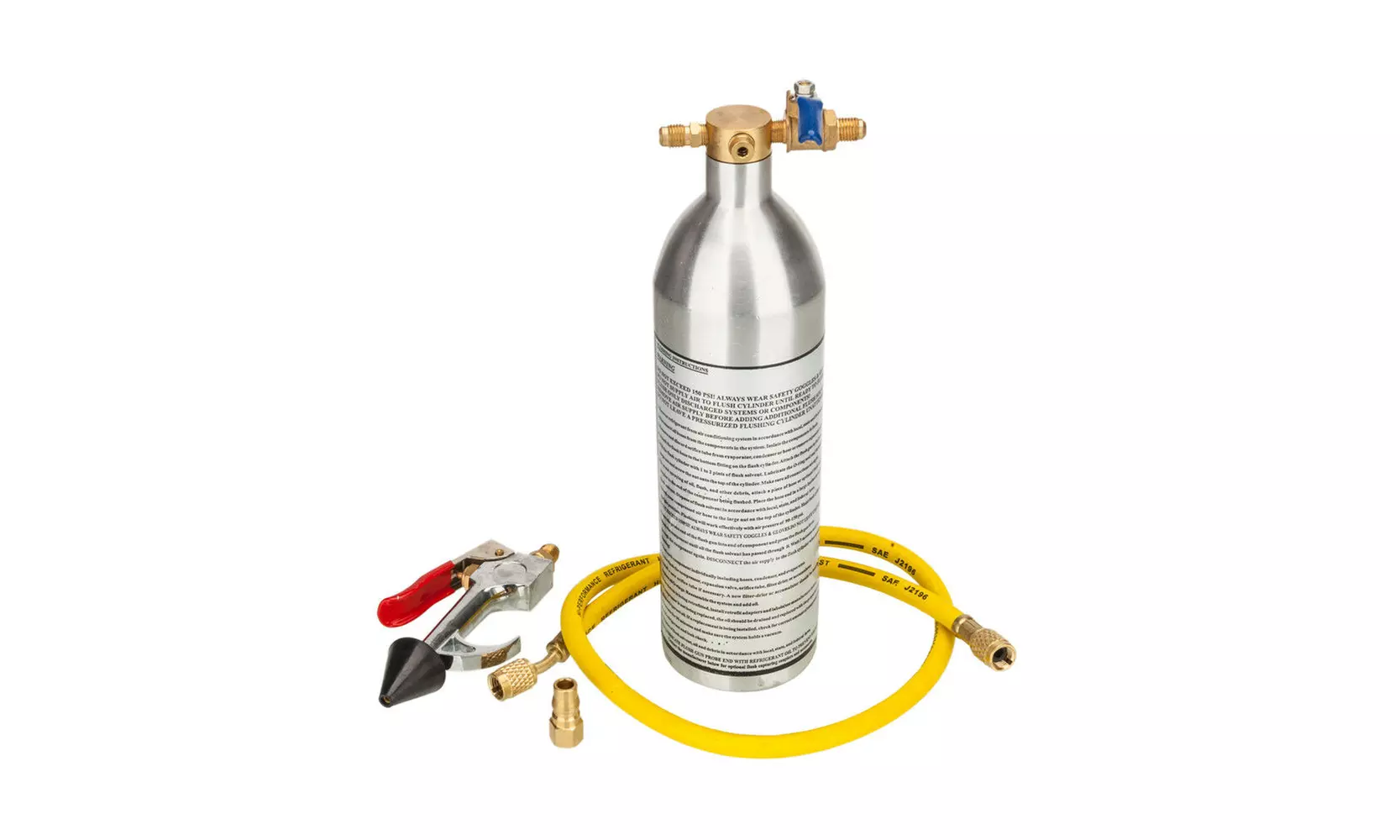 A/C AC Air Conditioner System Flush Canister Gun Kit R134 R12 R22 R410 R404 Set - Second Medium