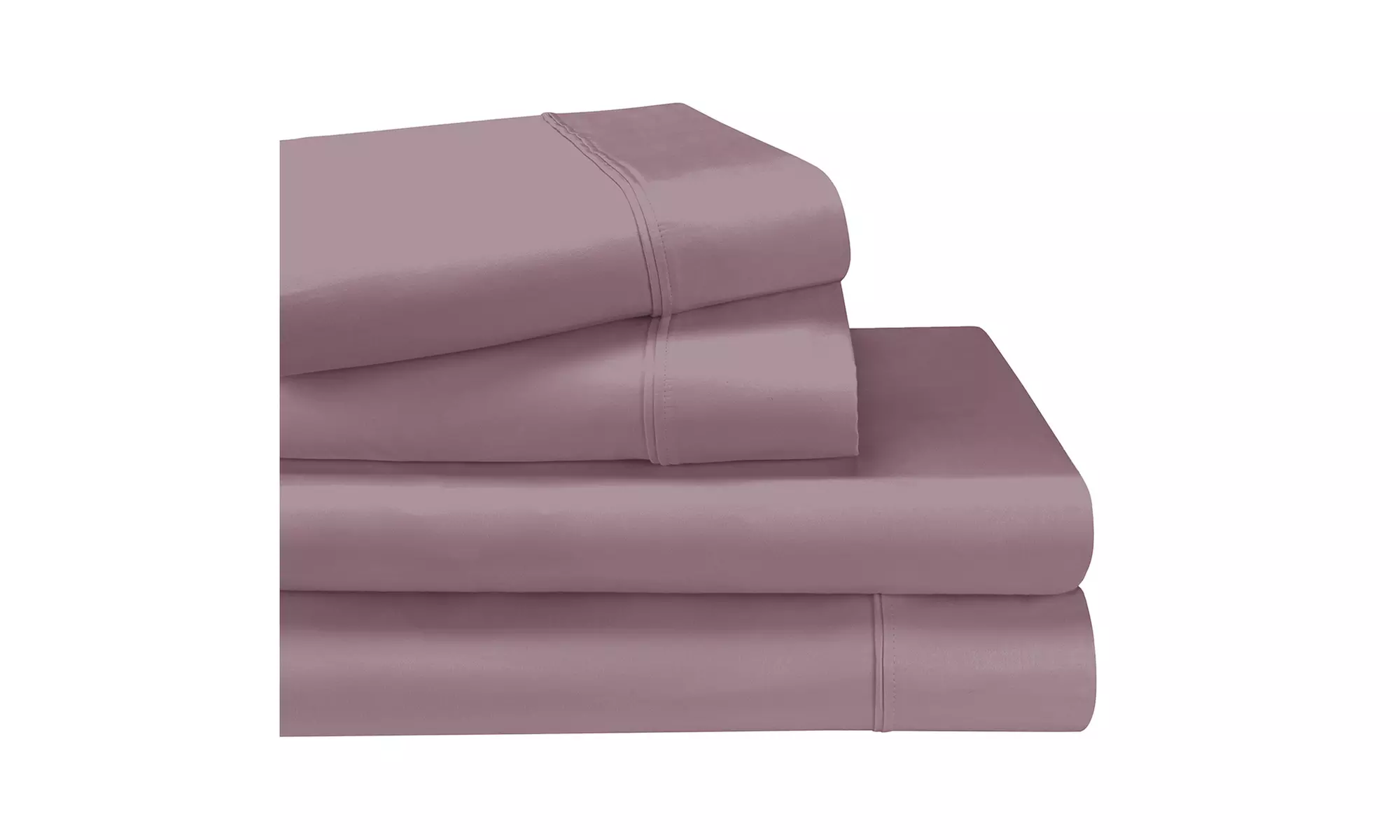 Superior 1200 Thread Count 100% Egyptian Cotton Solid Fitted Flat Bed Sheet Set