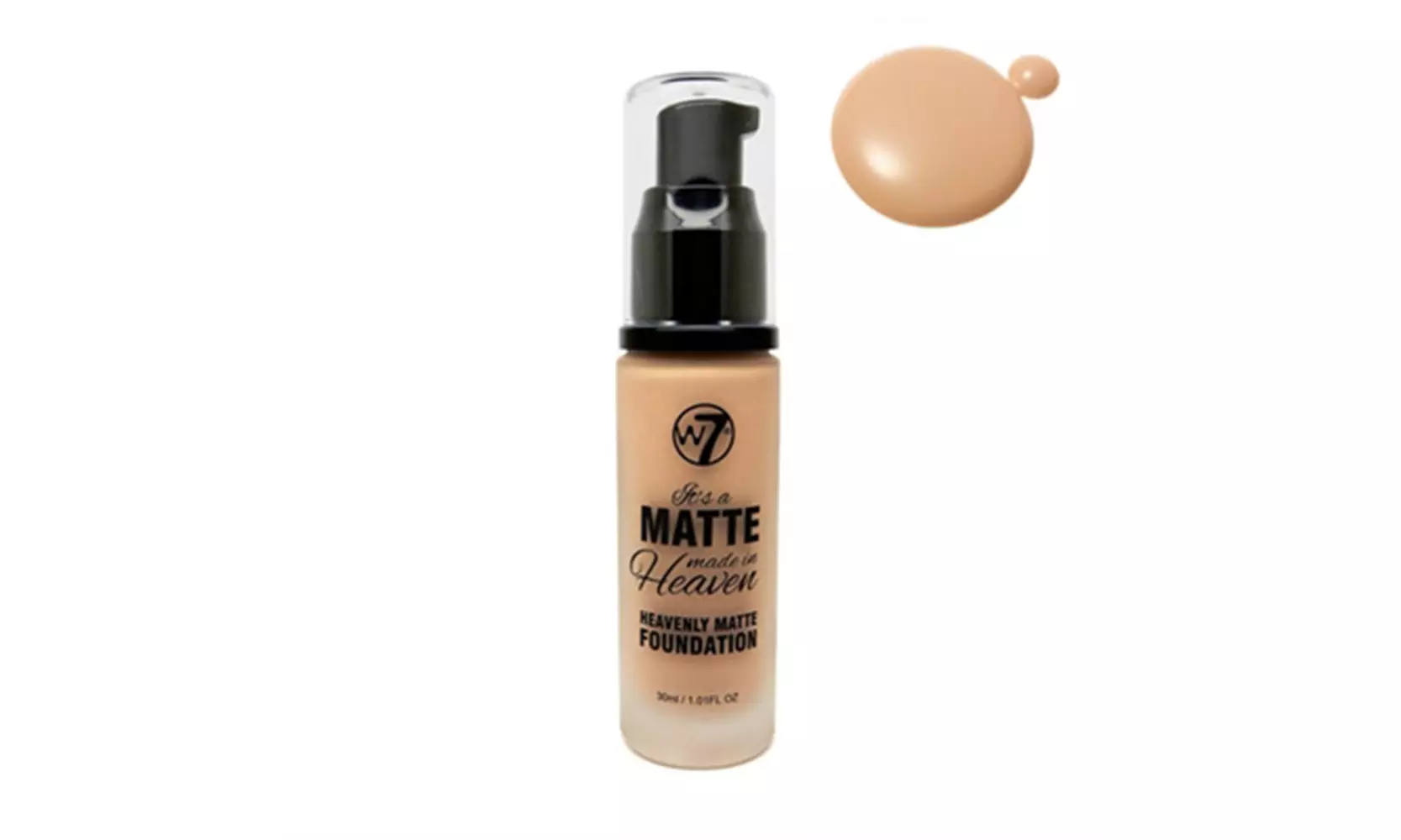 W7 It's A Matte Made In Heaven Foundation Natural Tan 1.05oz / 30ml - Primary Image