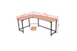 L-Shaped Corner Computer Desk PC Latop Study Table Workstation Home Office New - Second Medium