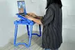iMounTEK Adjustable Foldable Laptop Table Stand w/ Cooling Fan, Light, & USB Hub - Second Medium