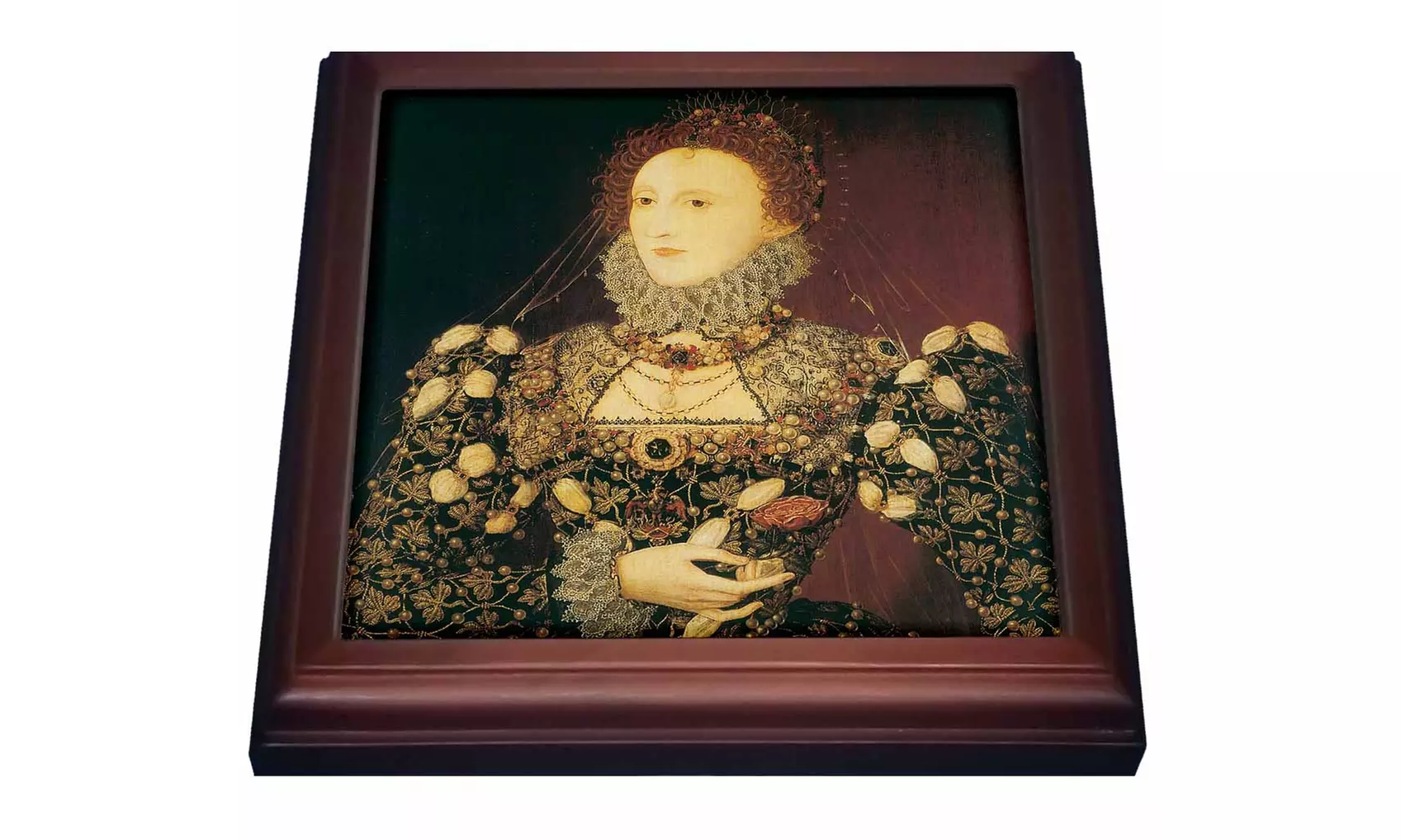 Trivet with Tile Queen Elizabeth I by Nicholas Hilliard - Primary Image