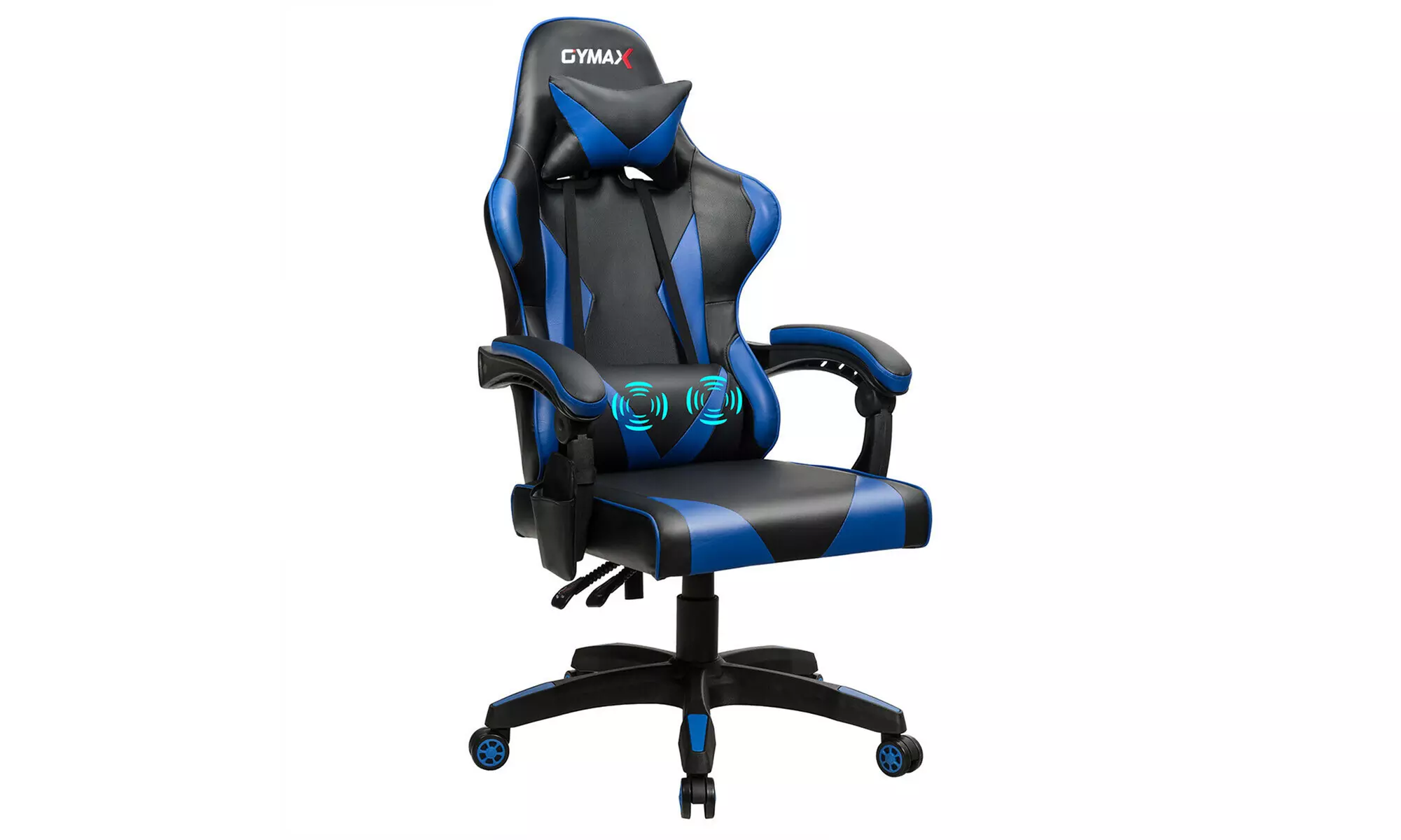 Costway Gaming Chair Reclining Swivel Racing Office Chair w/Massage Lumbar - Primary Image