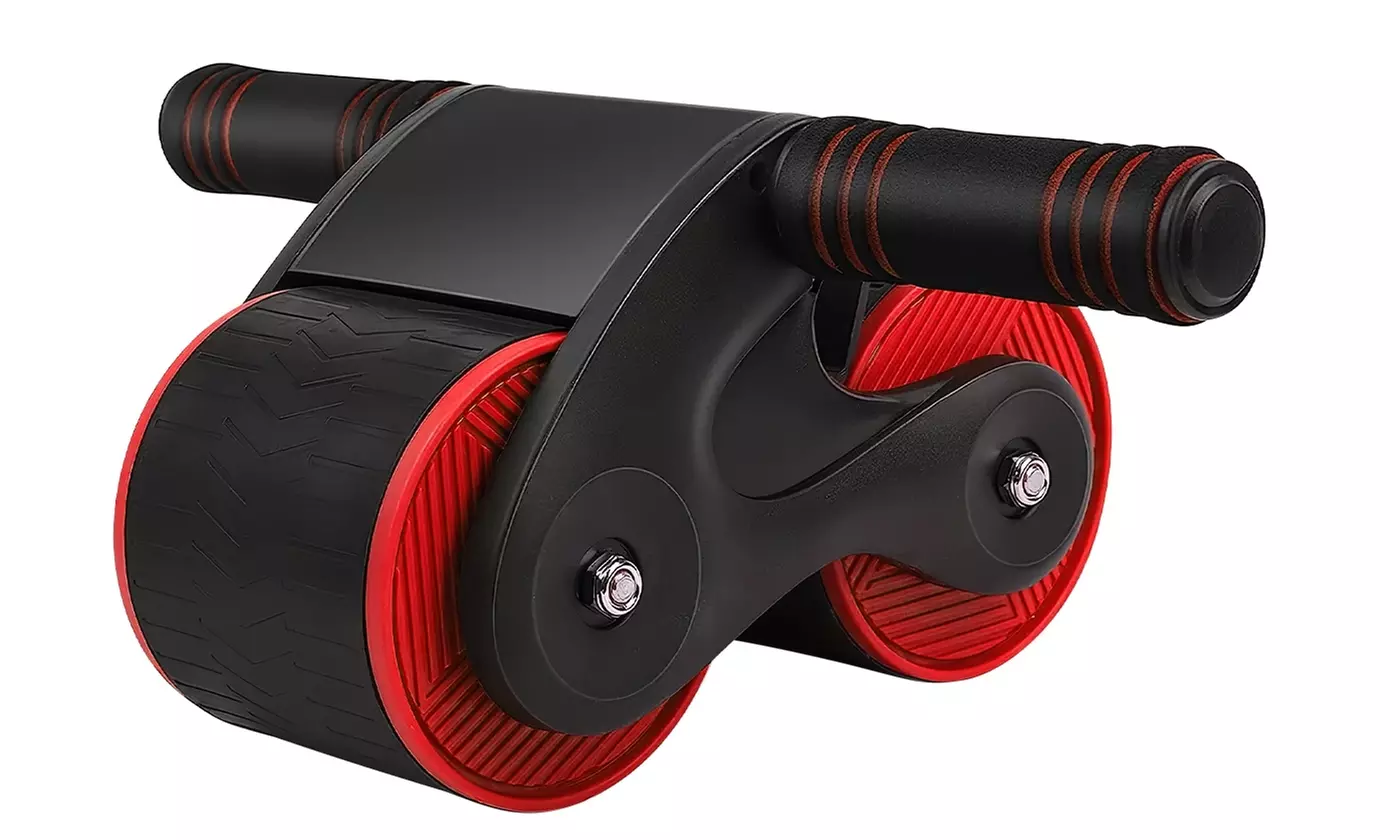 iMounTEK Automatic Rebound Abdominal Roller Wheel w/ Knee Mat & Phone Holder