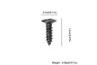 100 or 200 Packs of Guitar Pickguard Screws for Strat Tele Electric Guitar - Second Medium