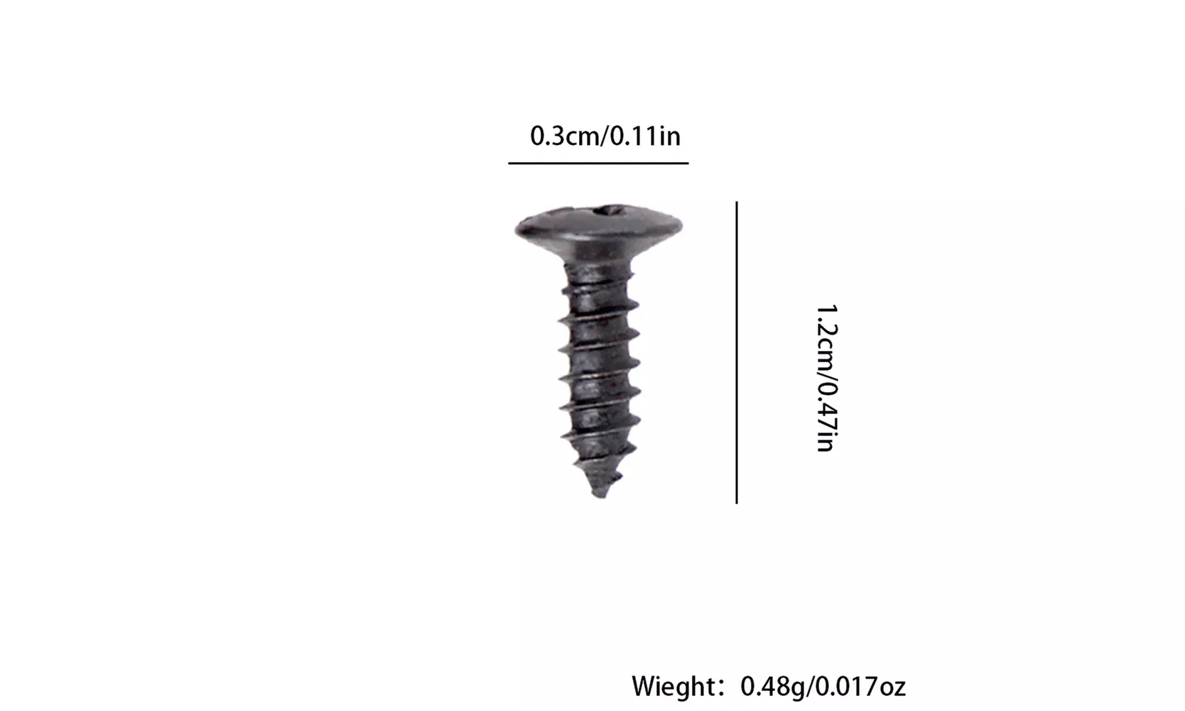 100 or 200 Packs of Guitar Pickguard Screws for Strat Tele Electric Guitar 