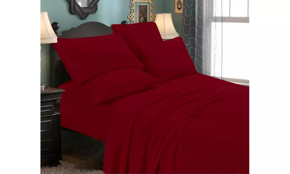 Luxury Home Collection Ultra Soft Microfiber Sheet Set - Dark Colors (6-Piece)