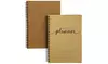 Paper Junkie Undated Daily Weekly Monthly Planner Kraft, 8.5 x 6 Inches (2 Pack)